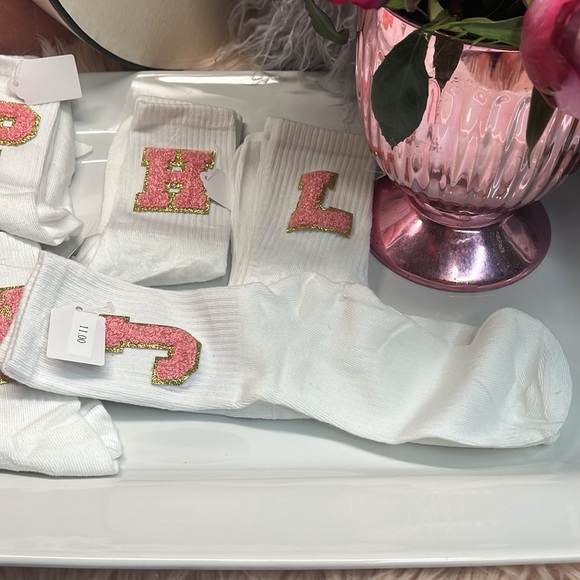 GIRLS VARSITY LETTER SOCKS - Picture 3 of 5